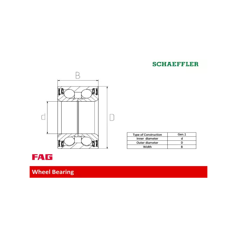 Rato guolio komplektas  FAG 713 6197 50