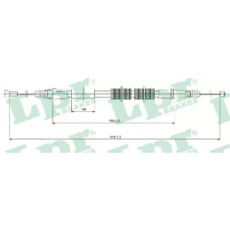 Rankinio stabdžio trosas  LPR C1028B