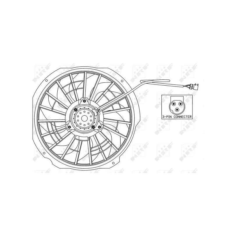 Radiatoriaus ventiliatorius  NRF 47025