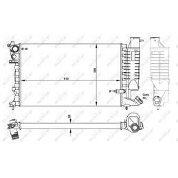 Variklio aušinimo radiatorius  NRF 50424