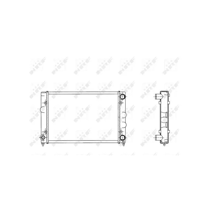 Variklio aušinimo radiatorius  NRF 509505