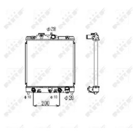 Variklio aušinimo radiatorius  NRF 516356