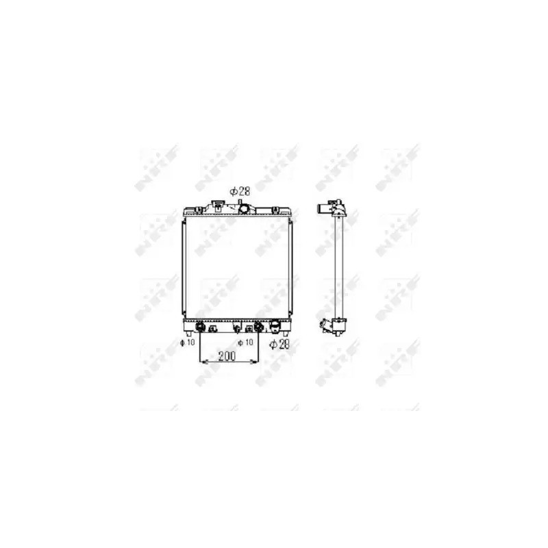 Variklio aušinimo radiatorius  NRF 516356