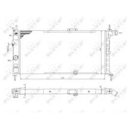 Variklio aušinimo radiatorius  NRF 52019
