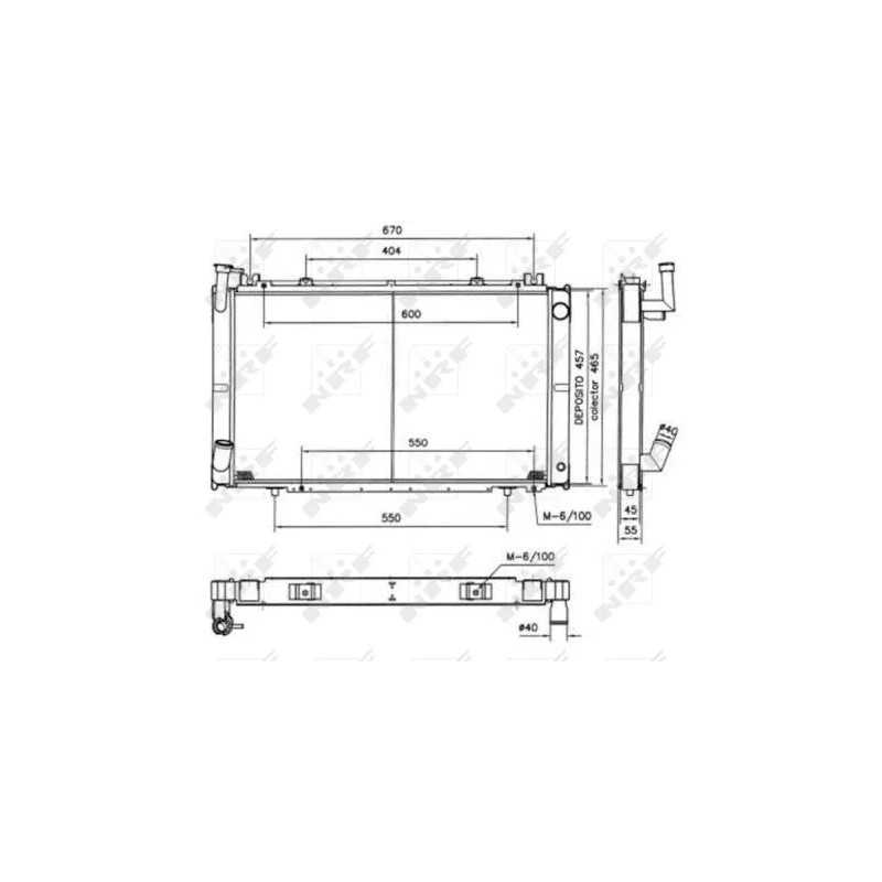 Variklio aušinimo radiatorius  NRF 52154