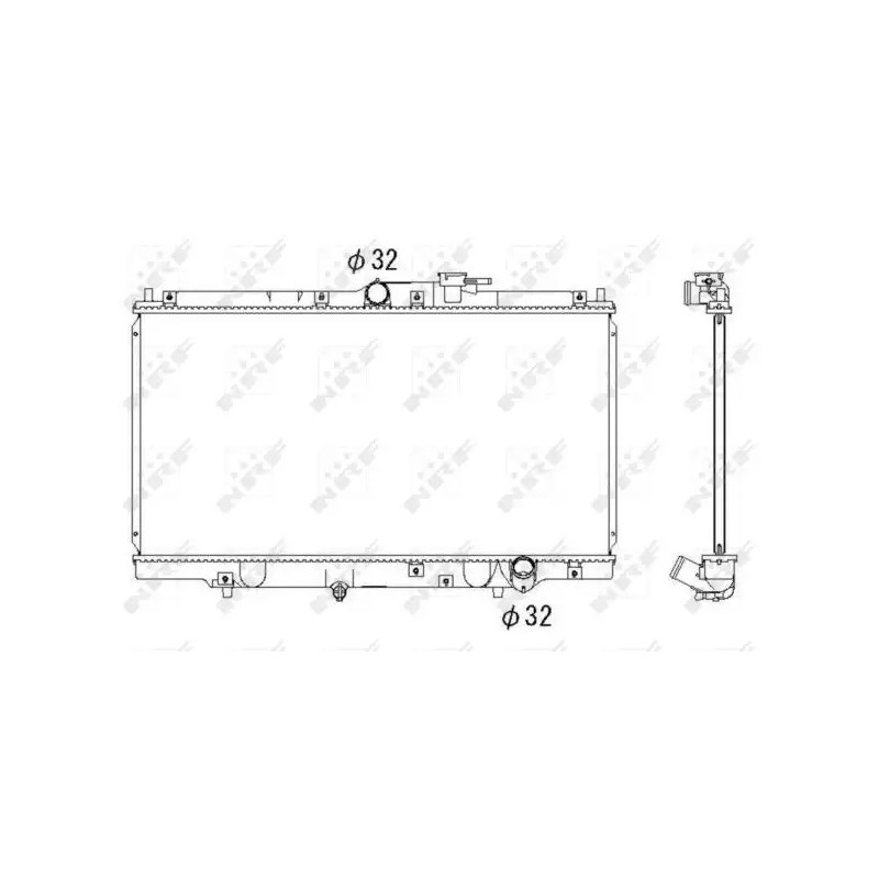 Variklio aušinimo radiatorius  NRF 526717