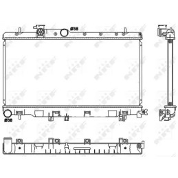 Variklio aušinimo radiatorius  NRF 53038