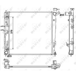 Variklio aušinimo radiatorius  NRF 53053