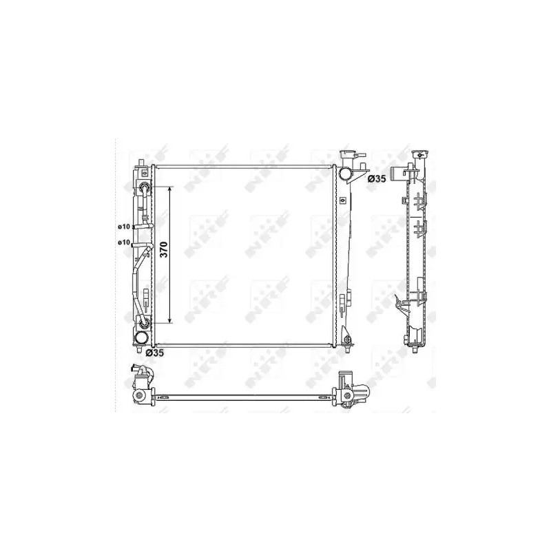 Variklio aušinimo radiatorius  NRF 53053