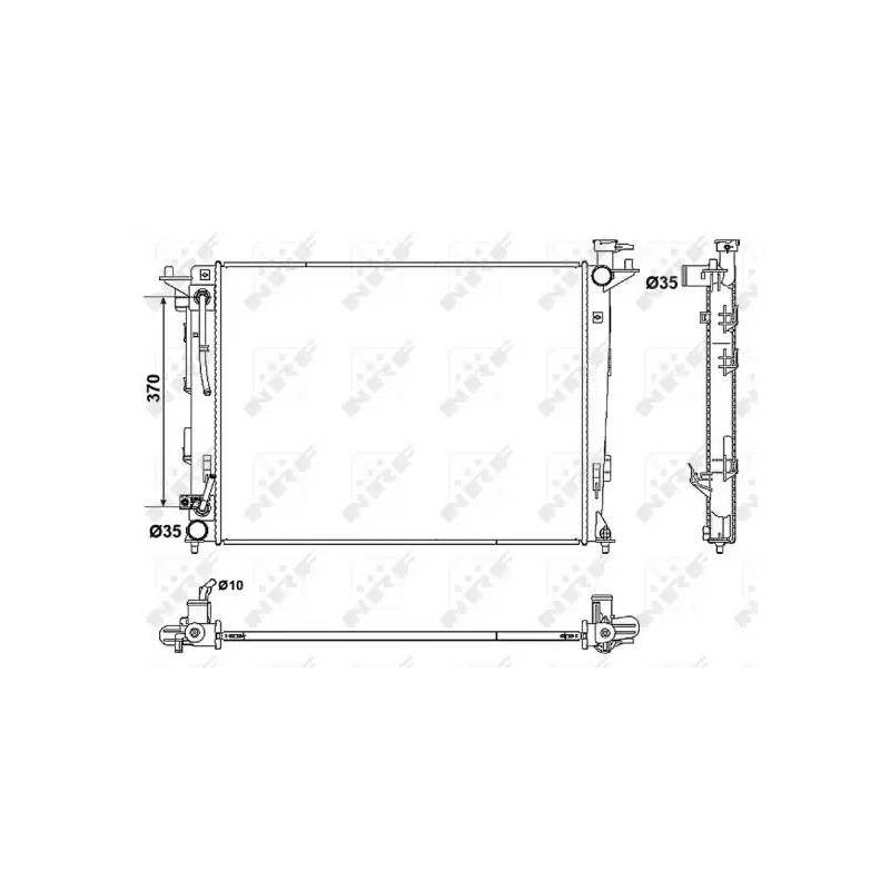 Variklio aušinimo radiatorius  NRF 53051