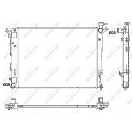 Variklio aušinimo radiatorius  NRF 53052
