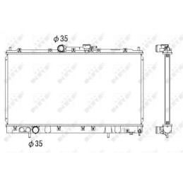 Variklio aušinimo radiatorius  NRF 53312