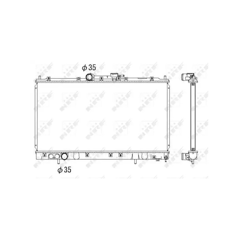 Variklio aušinimo radiatorius  NRF 53312