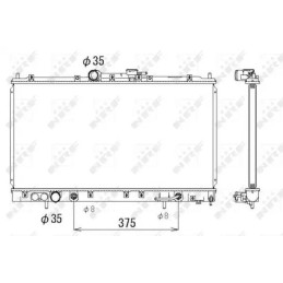 Variklio aušinimo radiatorius  NRF 53313