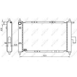 Variklio aušinimo radiatorius  NRF 53375