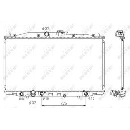 Variklio aušinimo radiatorius  NRF 53391