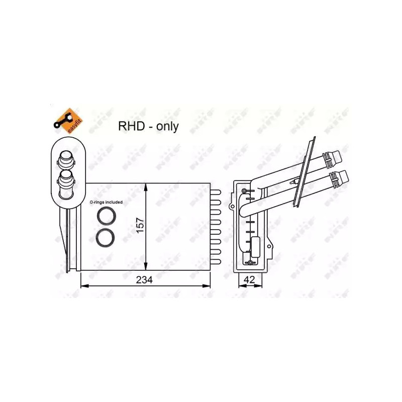 Salono radiatorius  NRF 53402