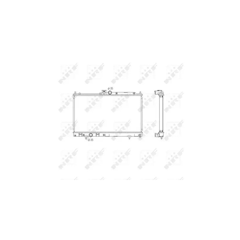Variklio aušinimo radiatorius  NRF 53591
