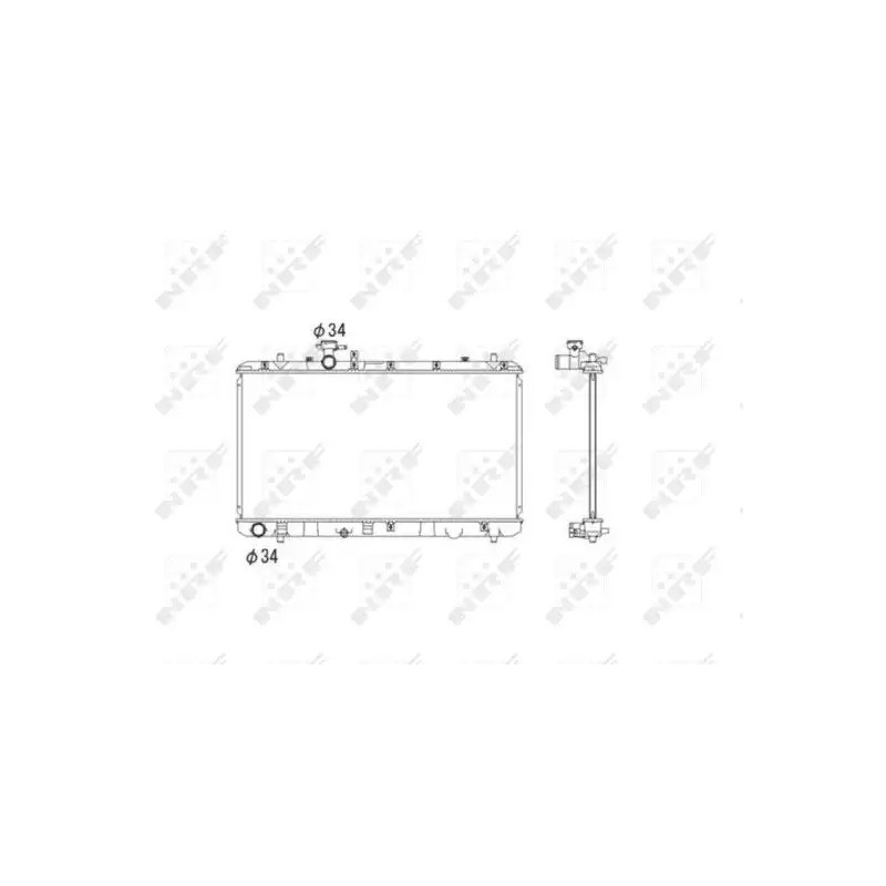 Variklio aušinimo radiatorius  NRF 53581