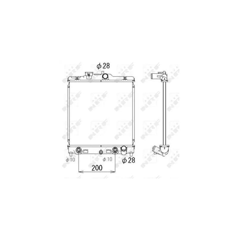 Variklio aušinimo radiatorius  NRF 536355