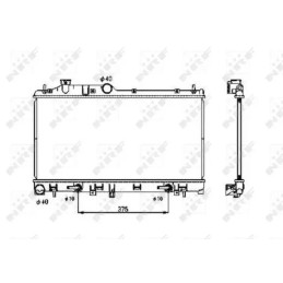 Variklio aušinimo radiatorius  NRF 53700
