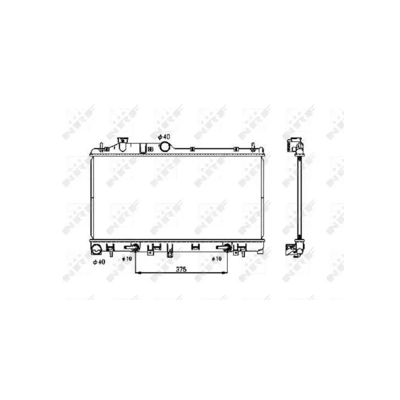 Variklio aušinimo radiatorius  NRF 53700