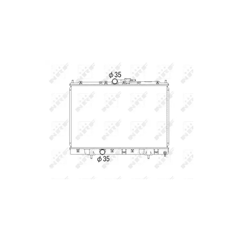 Variklio aušinimo radiatorius  NRF 53792