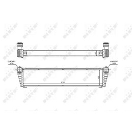 Variklio aušinimo radiatorius  NRF 53799