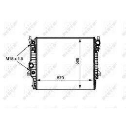 Variklio aušinimo radiatorius  NRF 53805