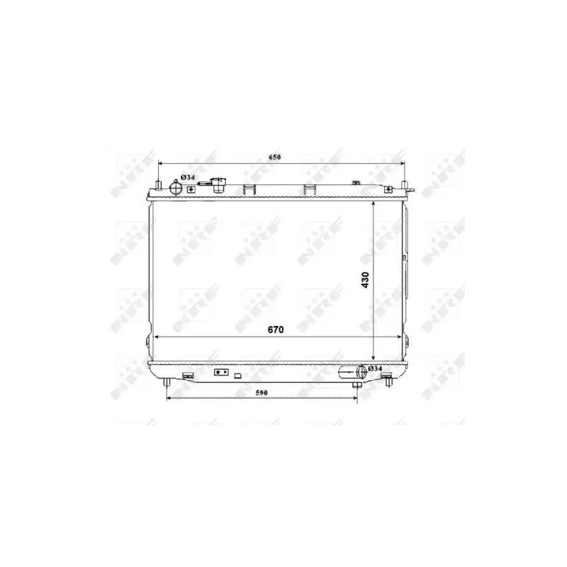 Variklio aušinimo radiatorius  NRF 53847