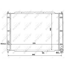 Variklio aušinimo radiatorius  NRF 53944