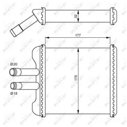 Salono radiatorius  NRF 54237