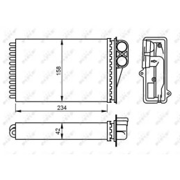 Salono radiatorius  NRF 54304