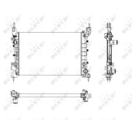 Variklio aušinimo radiatorius  NRF 54504