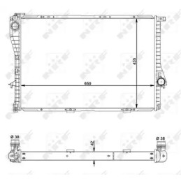 Variklio aušinimo radiatorius  NRF 55322