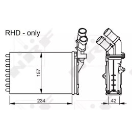 Salono radiatorius  NRF 58034