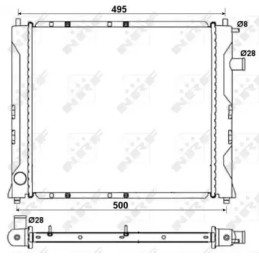 Variklio aušinimo radiatorius  NRF 58107A