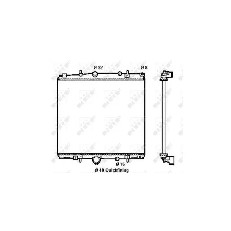 Variklio aušinimo radiatorius  NRF 58313