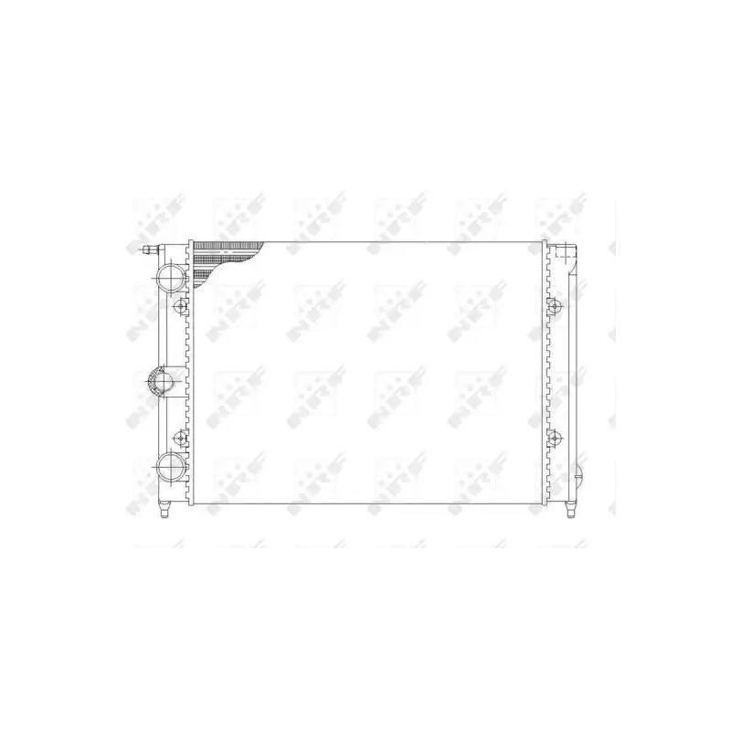 Variklio aušinimo radiatorius  NRF 58697