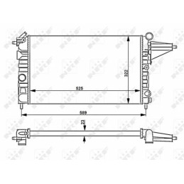 Variklio aušinimo radiatorius  NRF 58775