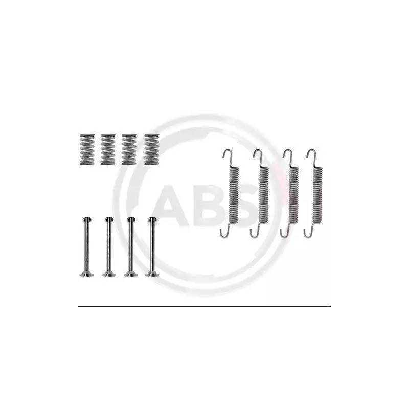 Stovėjimo stabdžių trinkelių priedų komplektas  A.B.S. 0667Q