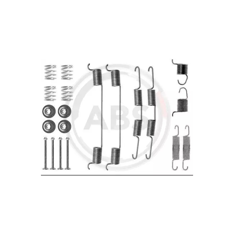 Stabdžių trinkelių priedų komplektas  A.B.S. 0724Q