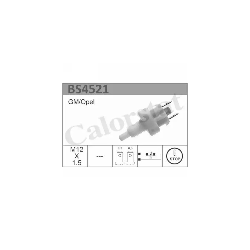 Stabdžių žibinto jungiklis  CALORSTAT by Vernet BS4521