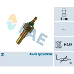 Aušinimo skysčio temperatūros siuntimo blokas  FAE 32170