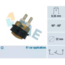 Radiatoriaus ventiliatoriaus temperatūros jungiklis  FAE 36080