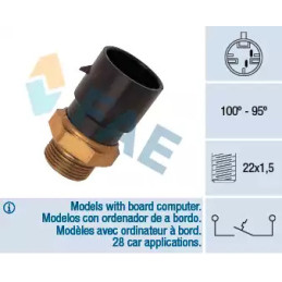 Radiatoriaus ventiliatoriaus temperatūros jungiklis  FAE 36180