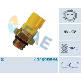 Radiatoriaus ventiliatoriaus temperatūros jungiklis  FAE 36520