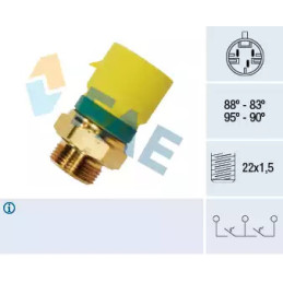 Radiatoriaus ventiliatoriaus temperatūros jungiklis  FAE 38210