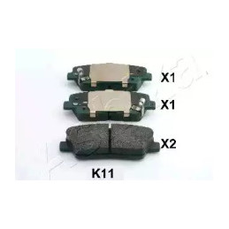 Diskinių stabdžių trinkelių rinkinys  ASHIKA 51-0K-K11