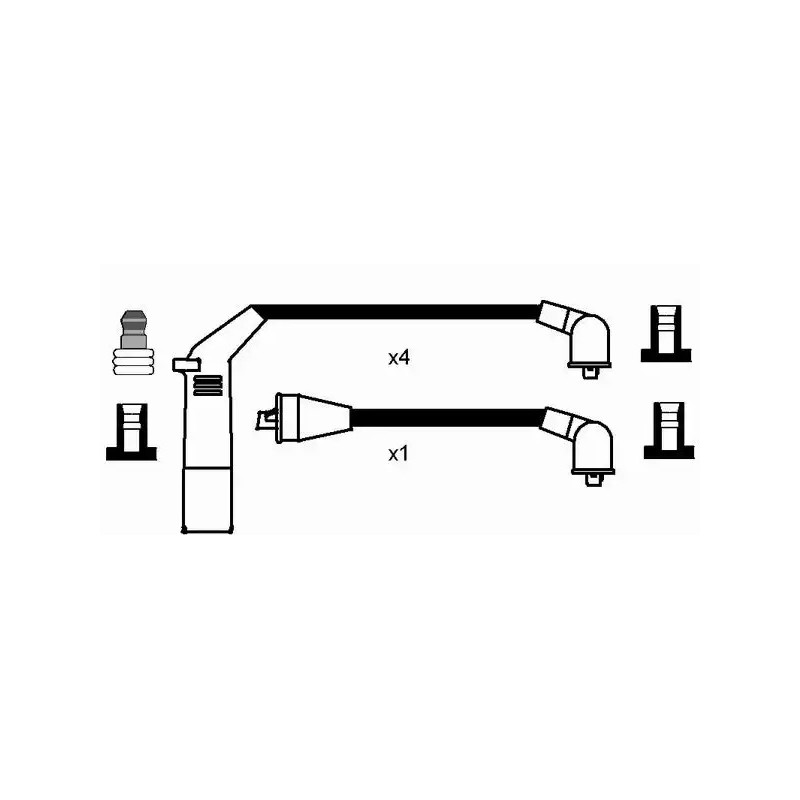 Uždegimo laidų komplektas  NGK 0710
